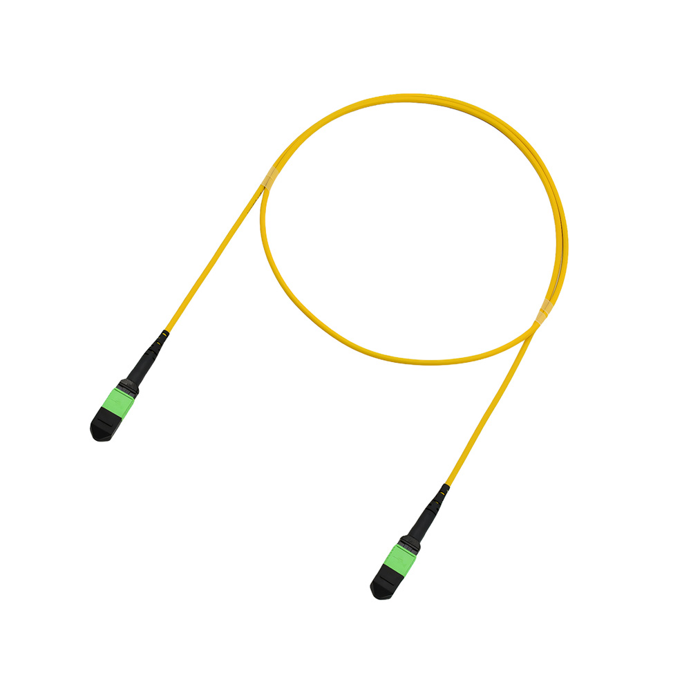 Fiber Optic Patch Cable|Fiber Optic Patchcord MPO-MPO F to F 8 Cores Type B Single Mode OS2 G657A1 ≤0.70dB 3.0mm Flame Retardant LSZH 1m (3ft)