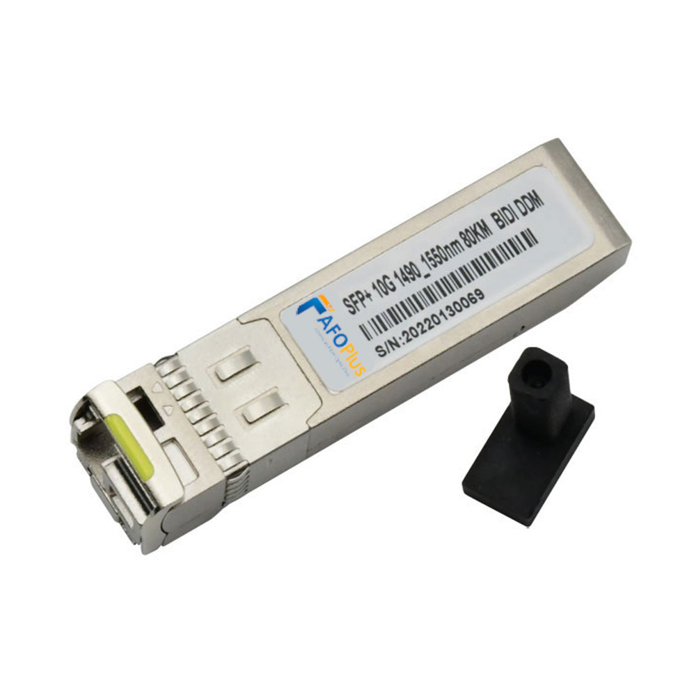 Fiber Optical Transceiver|Optical Module Cisco Compatible 10G SFP+ BiDi TX1550nm RX1490nm 80km LC/UPC Single Mode
