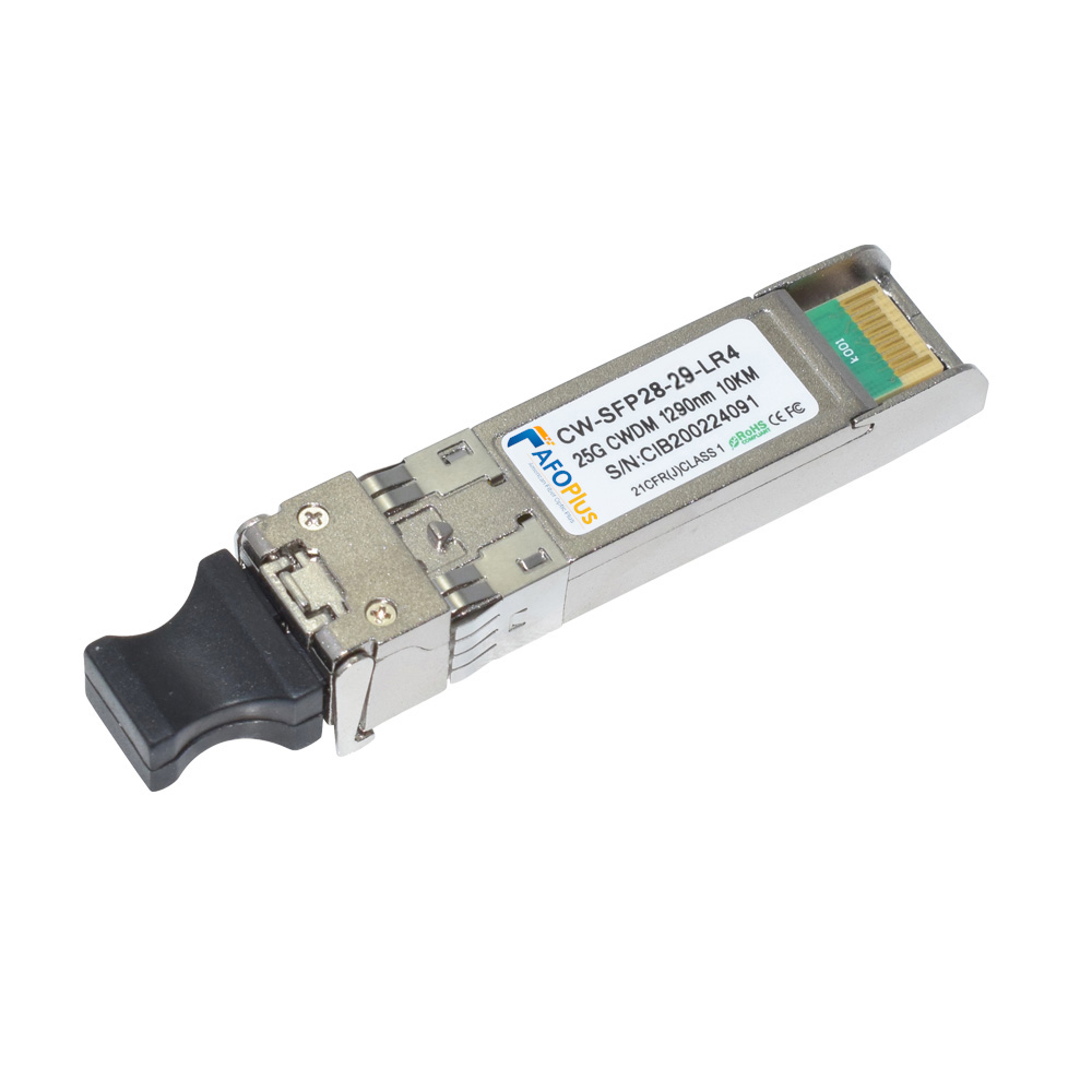 Fiber Optical Transceiver|Optical Module Cisco Compatible CWDM 25G SFP28 1290nm 10km Duplex LC/UPC Single Mode