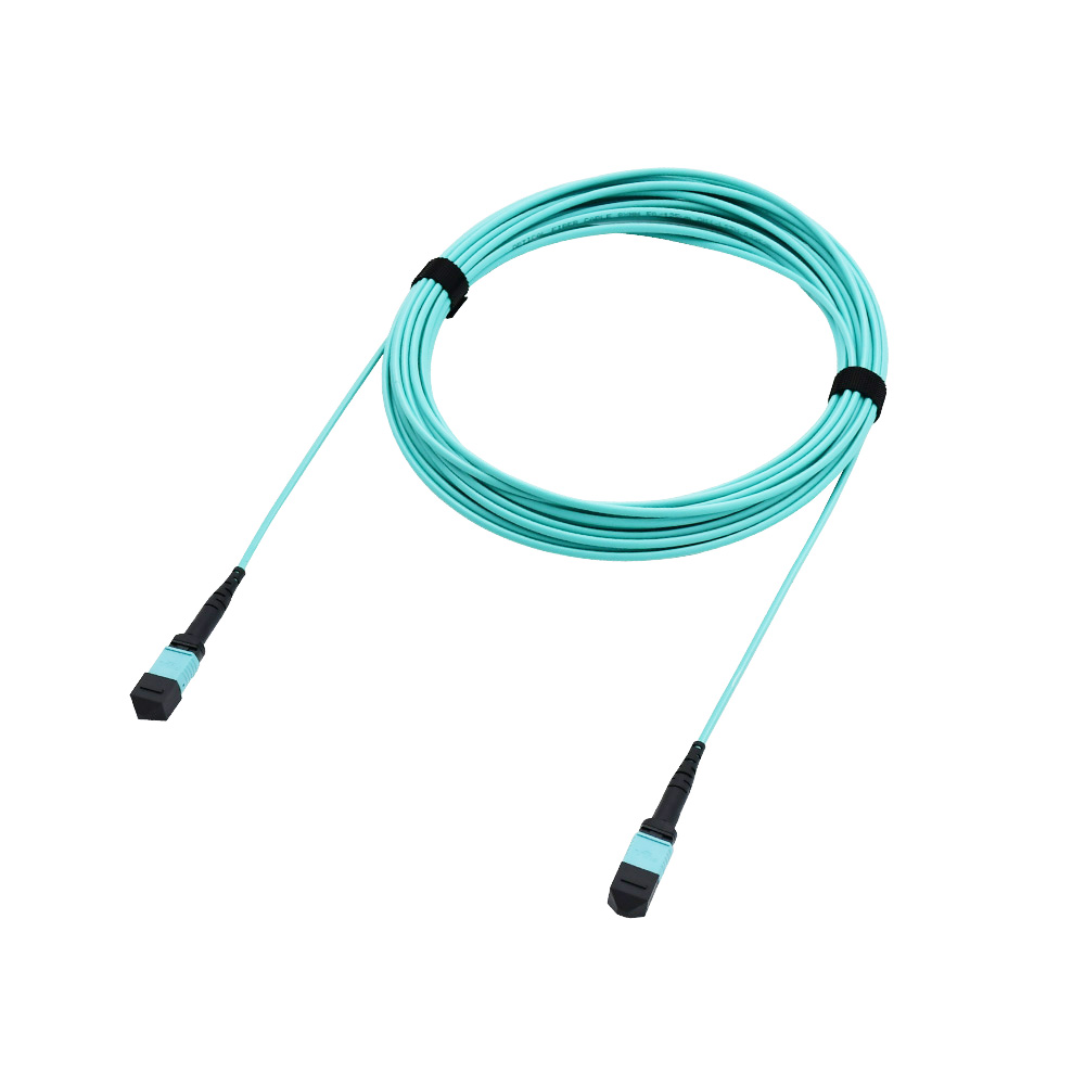 Fiber Optic Patch Cable|Fiber Optic Patchcord MTP-MTP M to M 8 Cores Type B Multimode 10G OM3 Elite Low Loss ≤0.35dB 3.0mm Flame Retardant LSZH 1m (3ft)